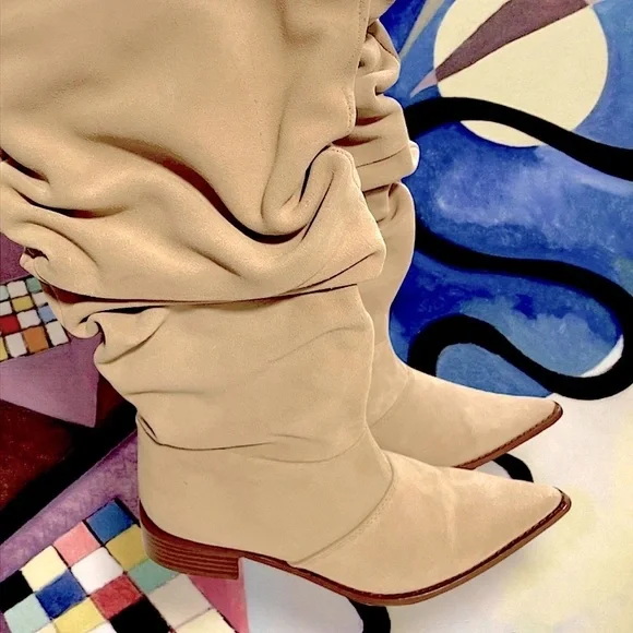 Suede Slouch Boots by Chinese Laundry - Picture 5 of 8